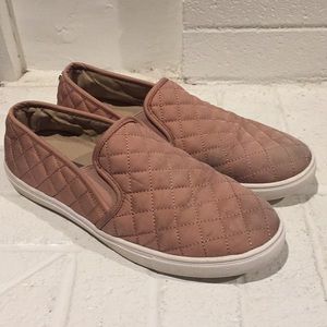 Steve Madden Pink Quilted Shoes Sneakers